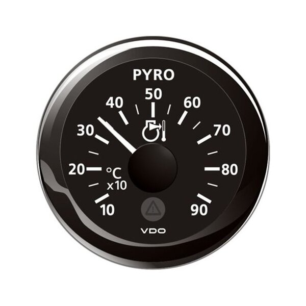 VDO VL Pyrometer Anzeige 900°C / 1650°F,  schwarz