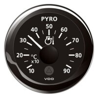 VDO VL Pyrometer Anzeige 900&deg;C / 1650&deg;F,  schwarz