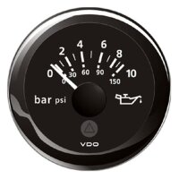 VDO VL Motoröldruck Anzeige, 10 bar, schwarz