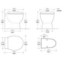 Tecma Breeze Toilette 12V Standard weiss