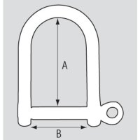 Plastimo Key Pin Shackle With Bar D.6Mm
