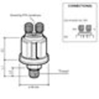 VDO Öldruck Sensor 10bar/150psi, 1p, M12 x 1,5