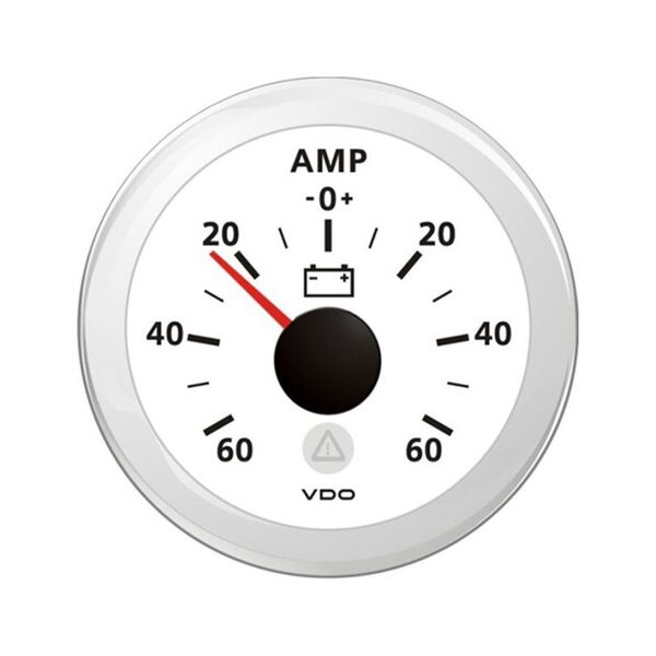 VDO VL Amperemeter -60/+60A, weiß