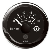 VDO VL Getriebeöldruck Anzeige 30 bar, schwarz