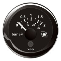 VDO VL Ladedruck Anzeige, 2 bar / 30 psi, schwarz
