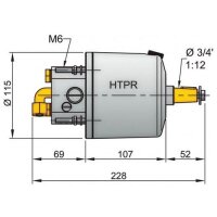 Vetus Hydraulik-Pumpe HTP20, 10 mm, schwarz