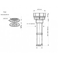 VDO Grauwasserf&uuml;llstand-Sensor 80-600mm