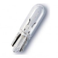 VDO Glassockel Lampe  T5 - W2x4.6d - 24V-1.2W Wei&szlig;