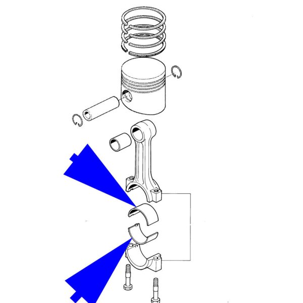 Yanmar Pleuellager / Crankshaft bearing SB8/YSB8/YSE8/YSM8