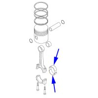Yanmar Pleuellager / Con rod bearing 2QM15