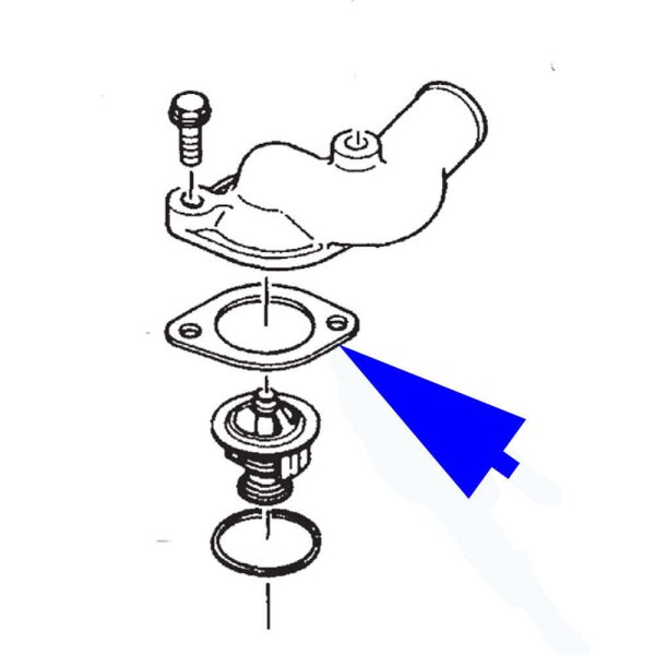 Yanmar Gasket Thermostat Cover 4JH2E/TE/HTE/DTE/UTE