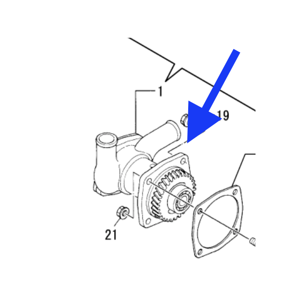 Yanmar Seewasserpumpe 4JH-HTE