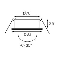 Batsystem LED-Deckenleuchte Typ Neptun