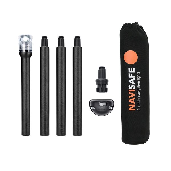 Navilight 360° LED-Leuchte weiss mit Stab 1m und Tasche