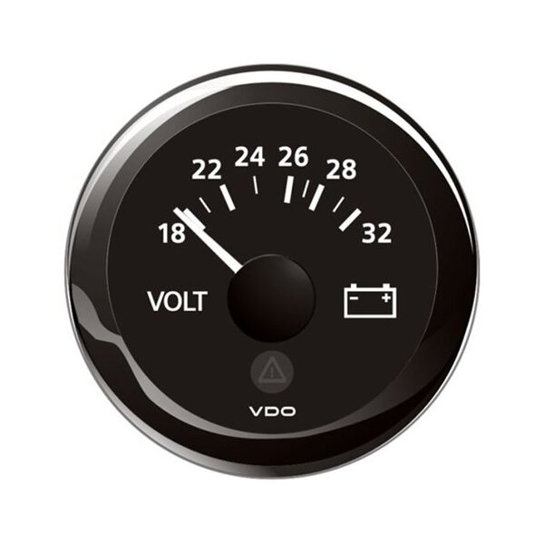 VDO VL Voltmeter 18-32V, schwarz