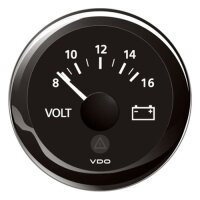 VDO VL Voltmeter 8-16V, schwarz